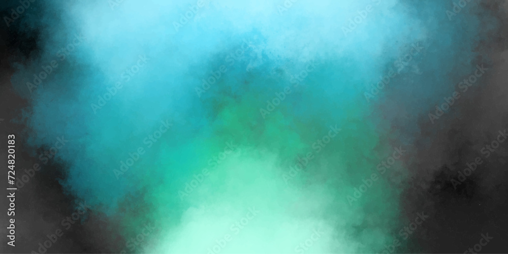 Sky blue Mint smoky illustration transparent smoke design element,backdrop design.realistic illustration cloudscape atmosphere soft abstract smoke swirls background of smoke vape before rainstorm,hook