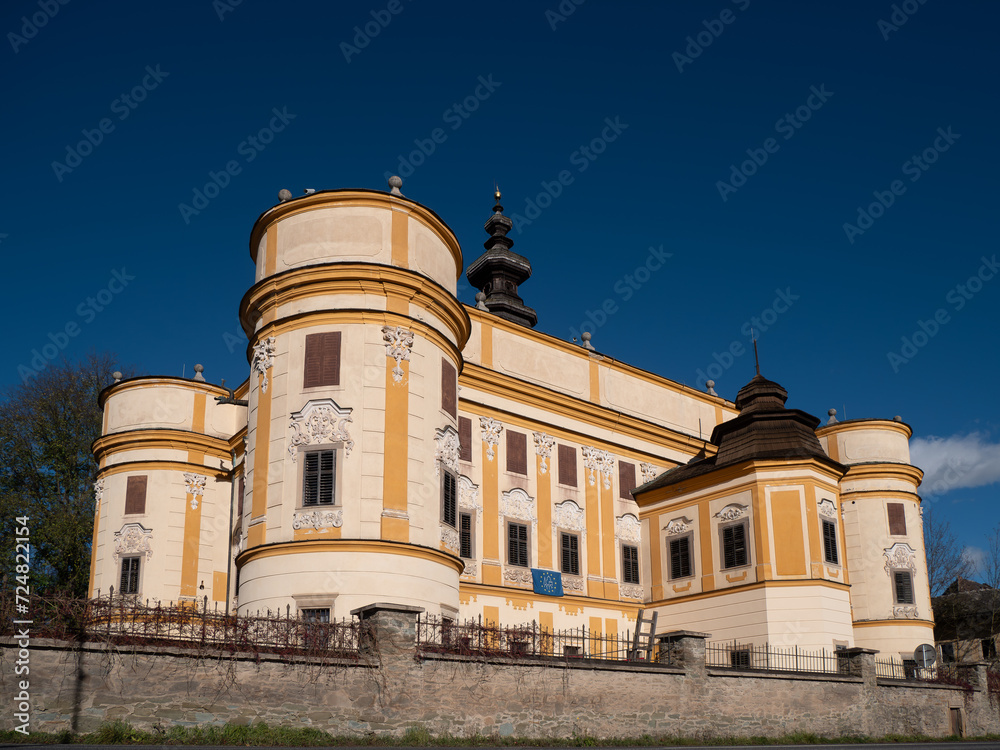 Obraz premium One of the most representative buildings of southern Spiš is the Markušovce manor house in eastern Slovakia.