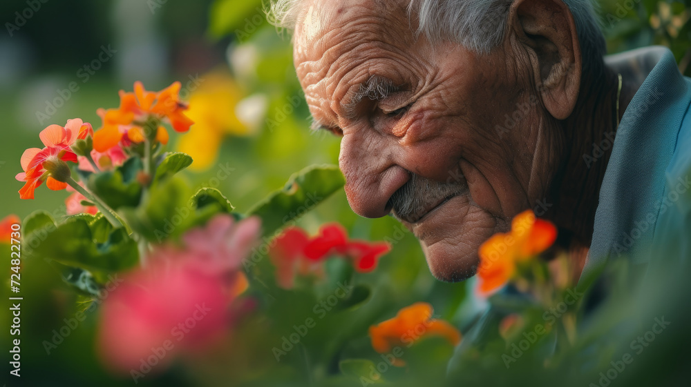 Portrait of an elderly man. Portrait of an elderly man.