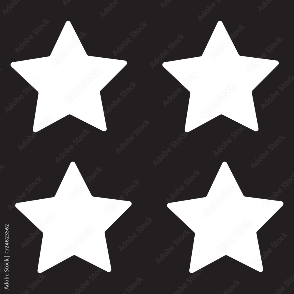 Star vector icons. Set of star symbols isolated. Star vector icons. Set of star symbols isolated.