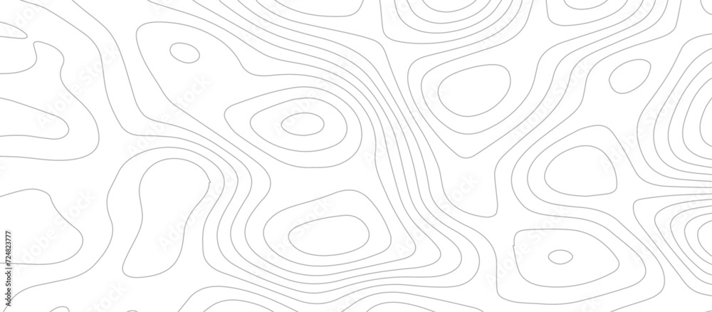 Abstract topographic Contour Map Subtle White Vector Background . Blank Detailed topographic patter line map background .Topographic Map Of Wild West Abstract Vector Background.