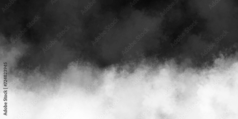 Black White texture overlays.realistic fog or mist,reflection of neon,isolated cloud liquid smoke rising cumulus clouds soft abstract.background of smoke vape.realistic illustration.lens flare brush e