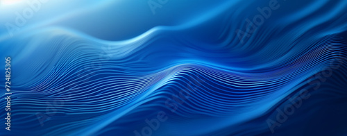 blue abstract lines background, seamless gradient, in the style of joong keun lee, free-flowing lines photo