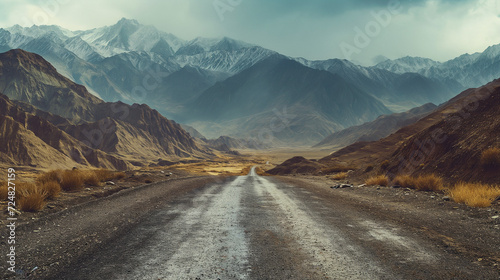 road to the mountains : Adventure Awaits on the Winding Path of a Mountain Road