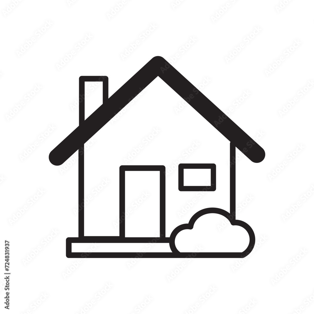home icon isolated on white background. vector illustration. home icon isolated on white background. vector illustration.