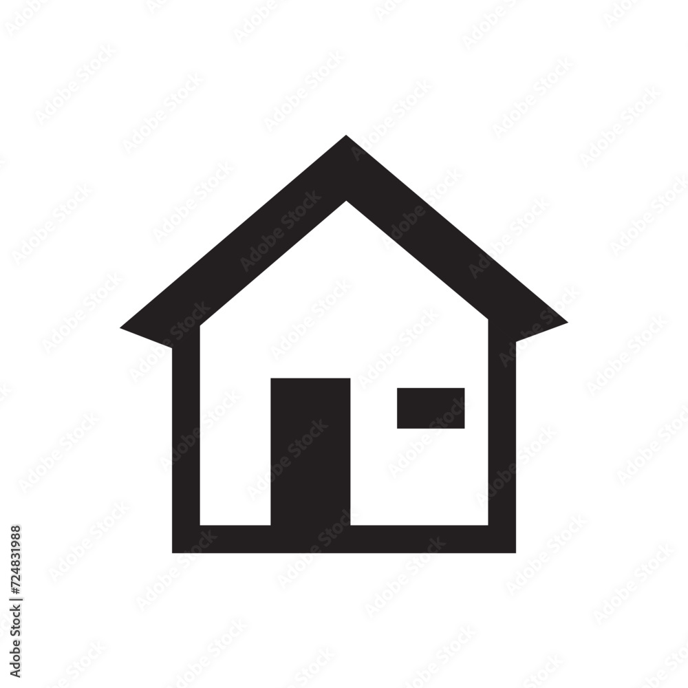 home icon, web homepage symbol, House symbol. home icon, web homepage symbol, House symbol.