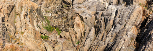Panoramic image. Natural rocky background