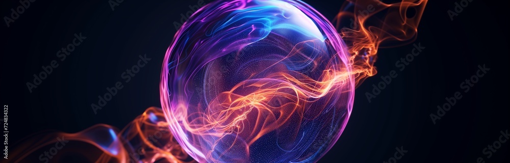 futuristic purple and pink energy ball futuristic purple and pink energy ball