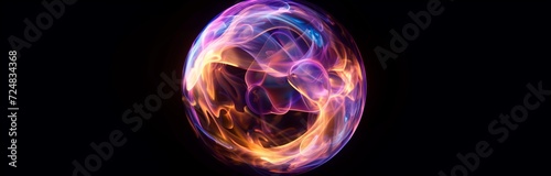 futuristic purple and pink energy ball