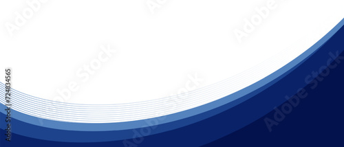 abstract blue business background with dynamic curves photo