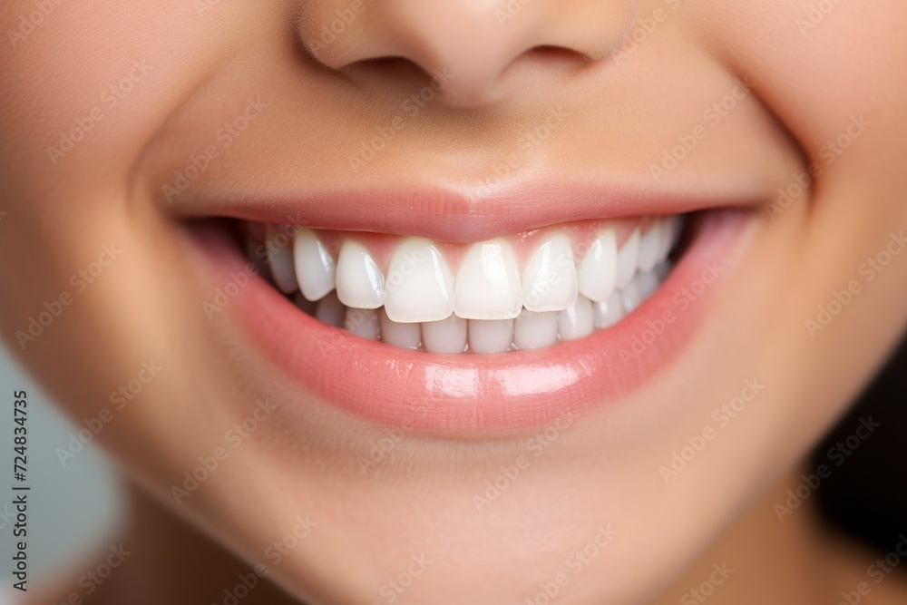 Child Smiling Showing Teeth Close-up Mouth Child Smiling Showing Teeth Close-up Mouth