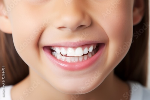 Child Smiling Showing Teeth Close-up Mouth