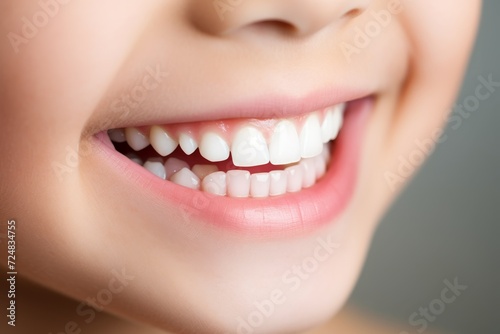 Child Smiling Showing Teeth Close-up Mouth