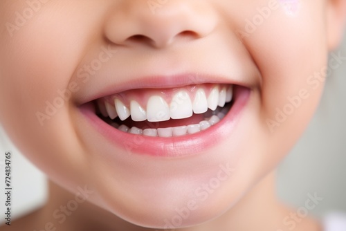 Child Smiling Showing Teeth Close-up Mouth