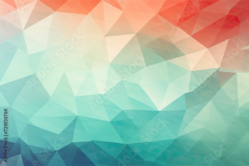 abstract colorful geometric shaped polygons on a colorful background
