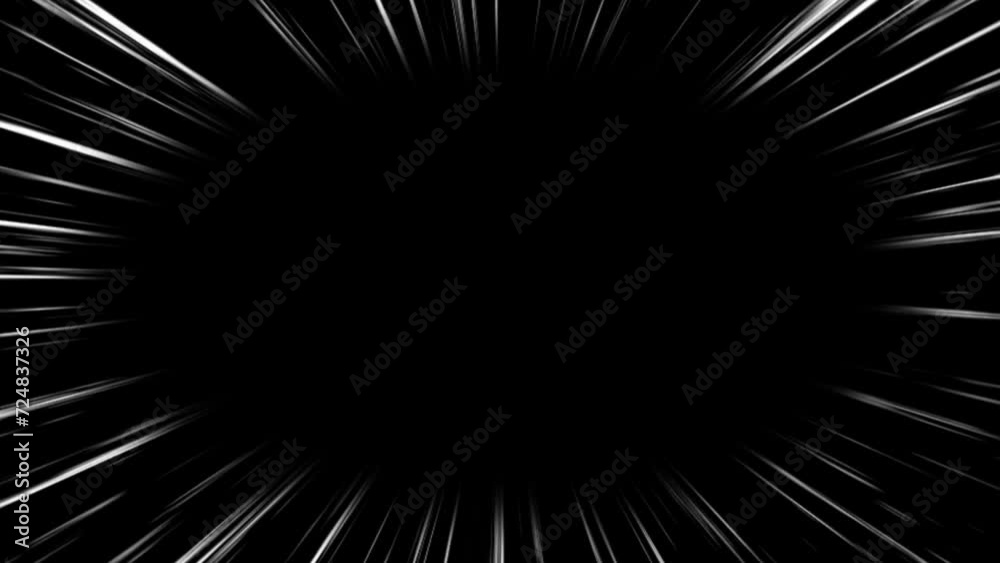 Anime Comic Speed Lines Animation | Manga and Anime Fast Speed Lines with Alpha Channel | Action Lines on Black Background Anime Comic Speed Lines Animation | Manga and Anime Fast Speed Lines with Alpha Channel | Action Lines on Black Background
