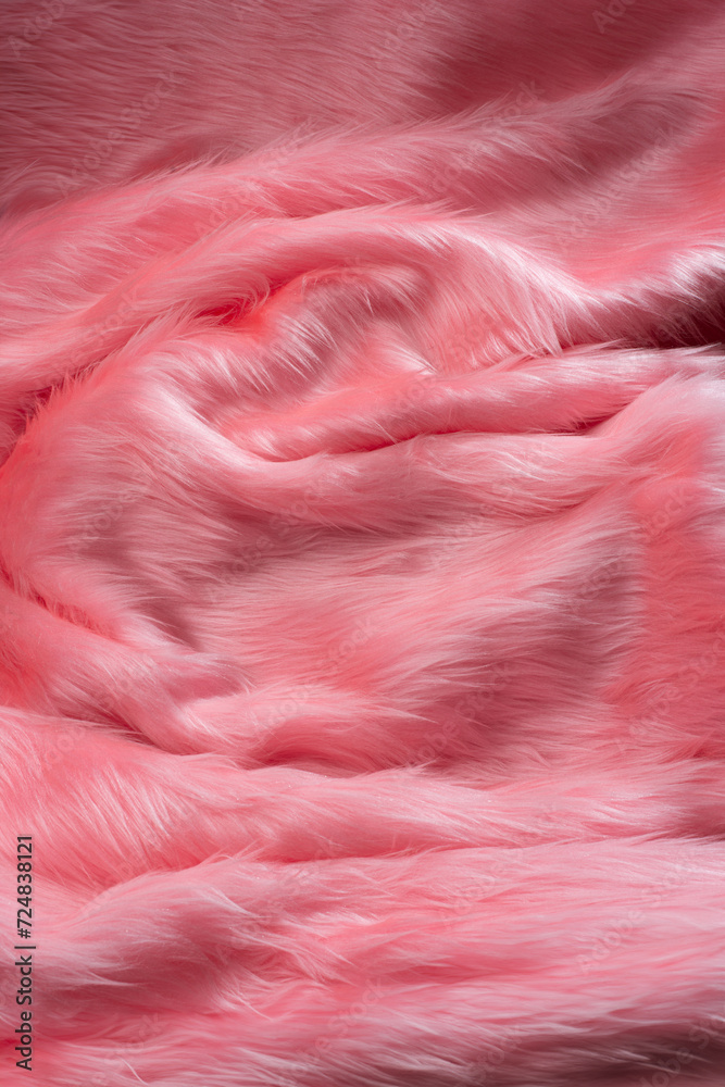 Macro Texture of pink fur Macro Texture of pink fur