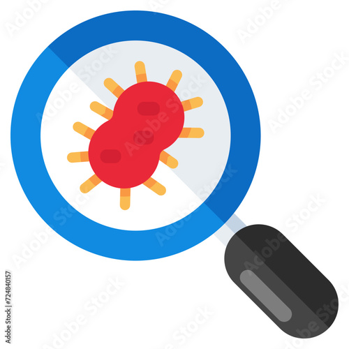 Perfect design icon of search germs 