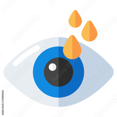 Modern design icon of eye drop