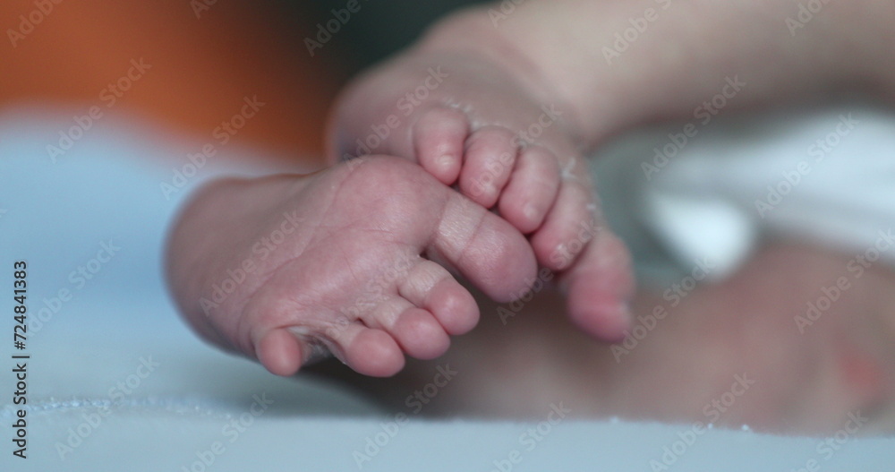 Newborn tiny littel feet, in first week of life Newborn tiny littel feet, in first week of life