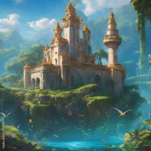 Fantasy Building Background Very Cool