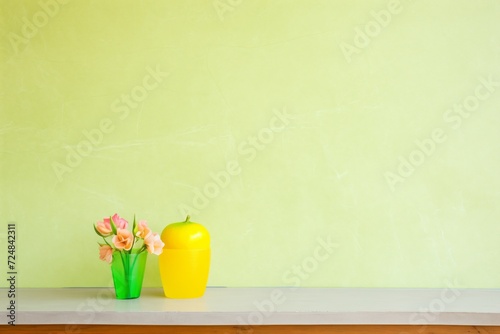 lime green wallpaper with smooth texture