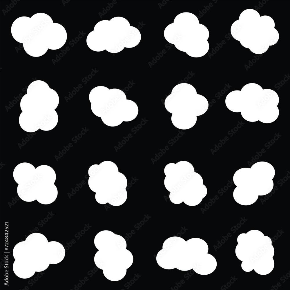 Fototapeta premium Blob organic shape vector circle irregular random form. Organic blob round abstract shape bubble 4v 3