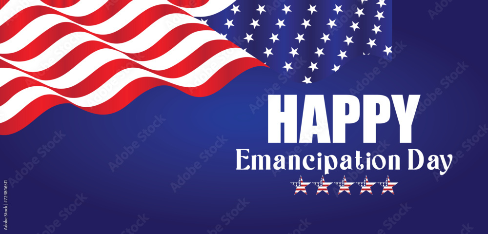 Happy mancipation Day Amazing Text illustration Design Happy mancipation Day Amazing Text illustration Design
