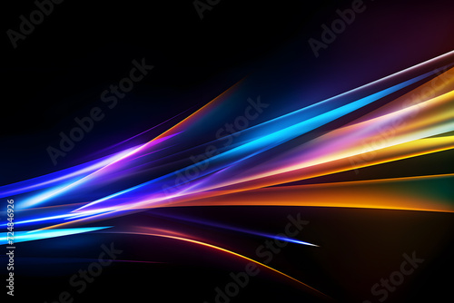 Abstract Blue and Purple Light Waves Design.