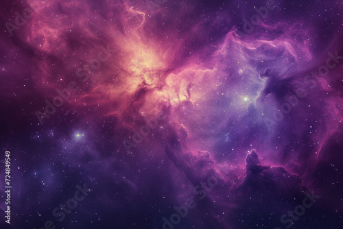 Nebula in the vast space background. © tonstock