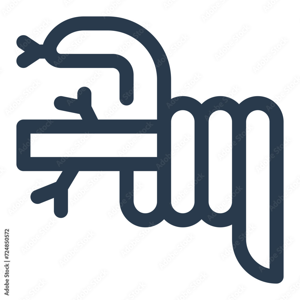 Slithering Tree Snake in Jungle Vector Icon Illustration Slithering Tree Snake in Jungle Vector Icon Illustration