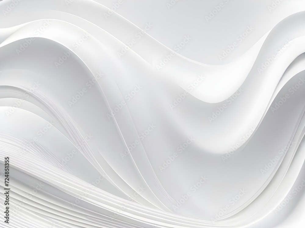 Obraz premium Photo abstract smooth white color wave background