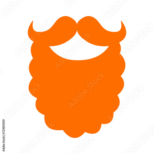 Vector illustration red beard for St. Patrick’s Day