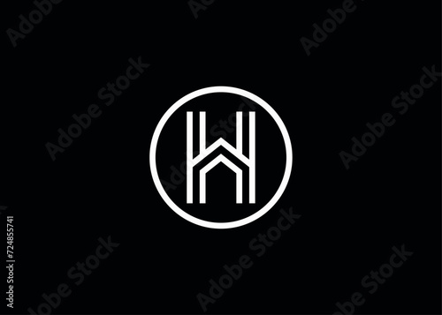 H letter with house logo for interior or real estate business