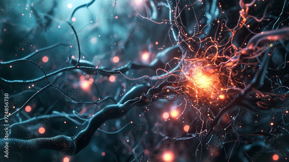 Neural connection on bright light synapses