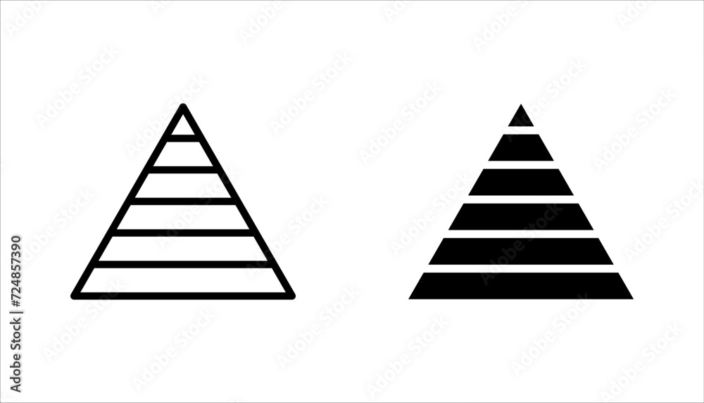 Triangle Icon set. Flat and Trendy Sign Symbol Vector illustration on white background. Triangle Icon set. Flat and Trendy Sign Symbol Vector illustration on white background.