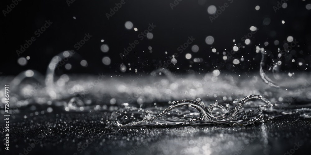 A luxurious art wallpaper with a black and white theme, featuring liquid swirls that create a dynamic and captivating effect, enhanced by white particles that shimmer and shine. A luxurious art wallpaper with a black and white theme, featuring liquid swirls that create a dynamic and captivating effect, enhanced by white particles that shimmer and shine.