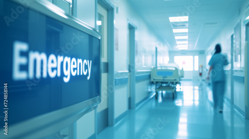 Emergency room in hospital and nurses are working to help emergency patients.