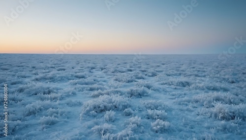 Frosty tundra gradient from icy blue to snow white