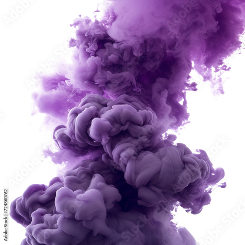 Ethereal Purple Smoke - Abstract Aerial Formation