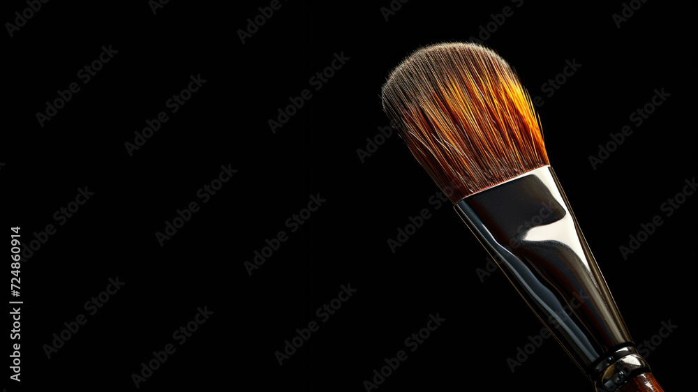 Fototapeta premium Brush isolated on a black background