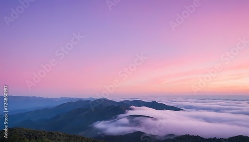 Cotton candy skies gradient from blush pink to lavender © Hans