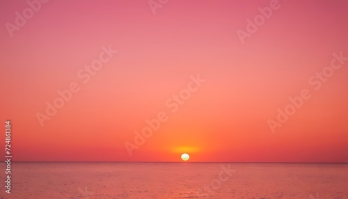 Tropical sunrise gradient from mango orange to coral pink © Hans