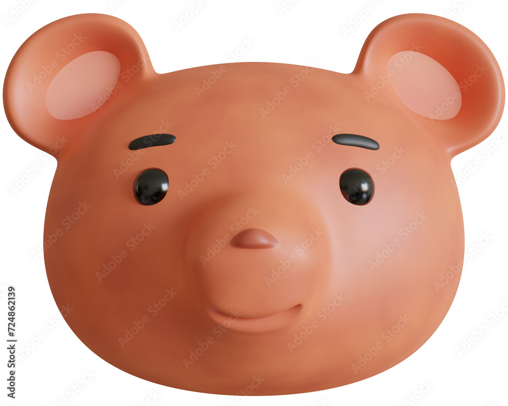 Cute bear cartoon 3D Cute bear cartoon 3D