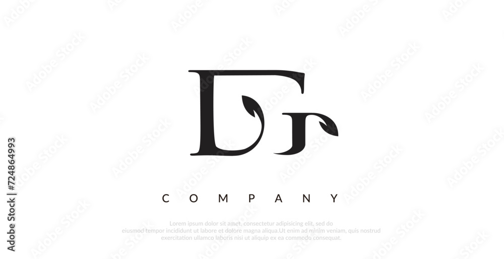Initial LG Logo Design Vector 