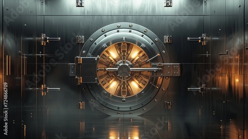 Secure bank vault door