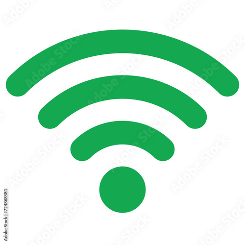 drak green-colored wifi icon