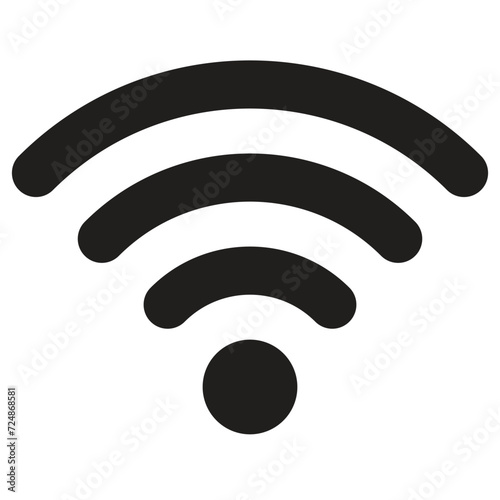 black-colored wifi icon