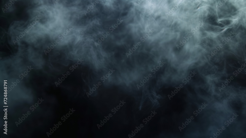 Abstract white smoke texture  on a black background,Artistic Elements for Digital Photography and Design. Abstract, Light, Hazy Textures, and Floating Particles for Mysterious Effects.halloween 