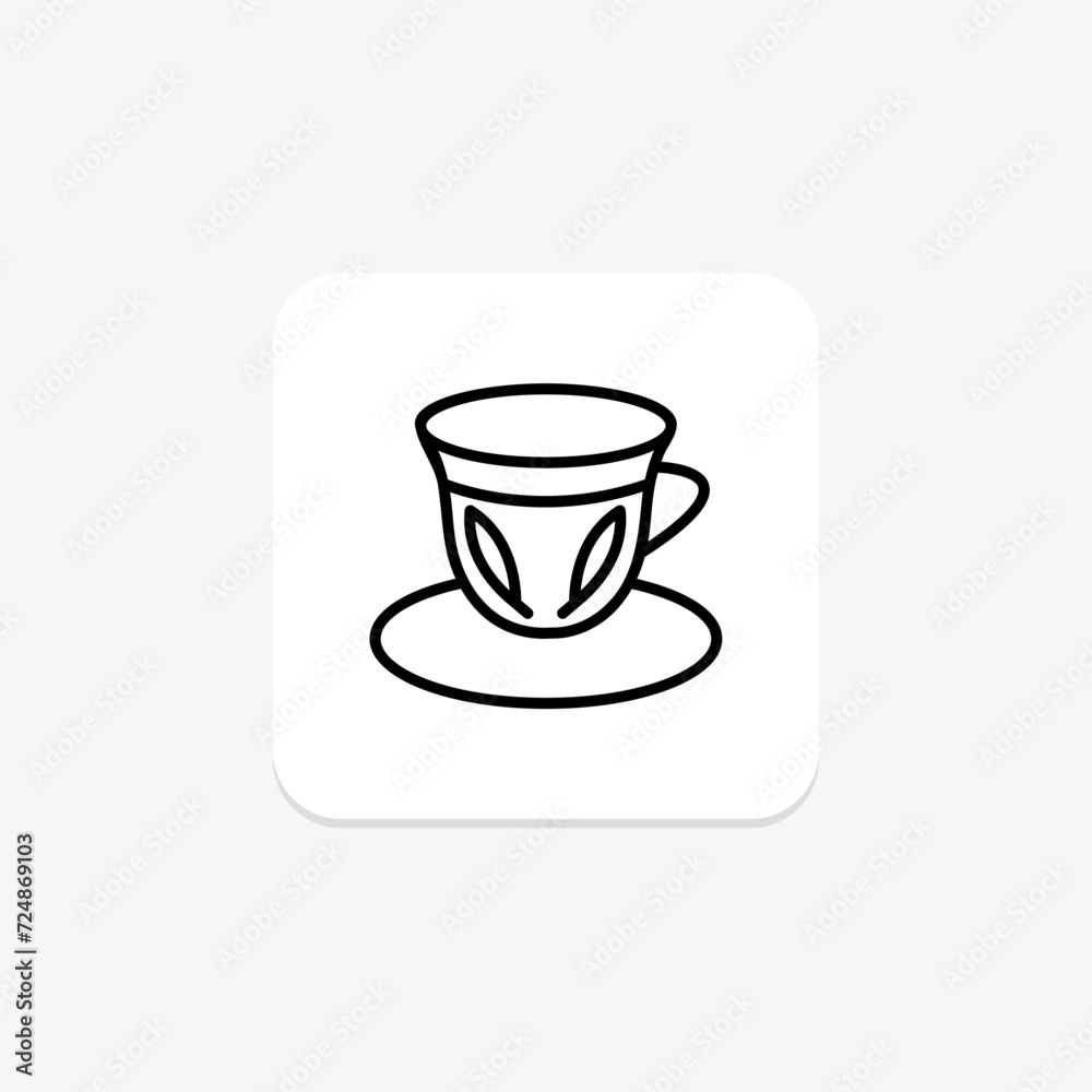 Arabic Coffee Cup icon, coffee, cup, beverage, traditional coffee line icon, editable vector icon, pixel perfect, illustrator ai file Arabic Coffee Cup icon, coffee, cup, beverage, traditional coffee line icon, editable vector icon, pixel perfect, illustrator ai file